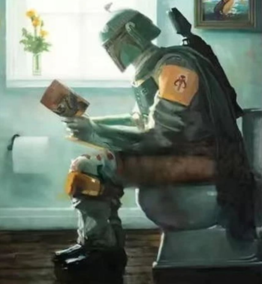 Darth Vader Space Wars Bathroom Art Prints Watercolor Boba Fett Poster