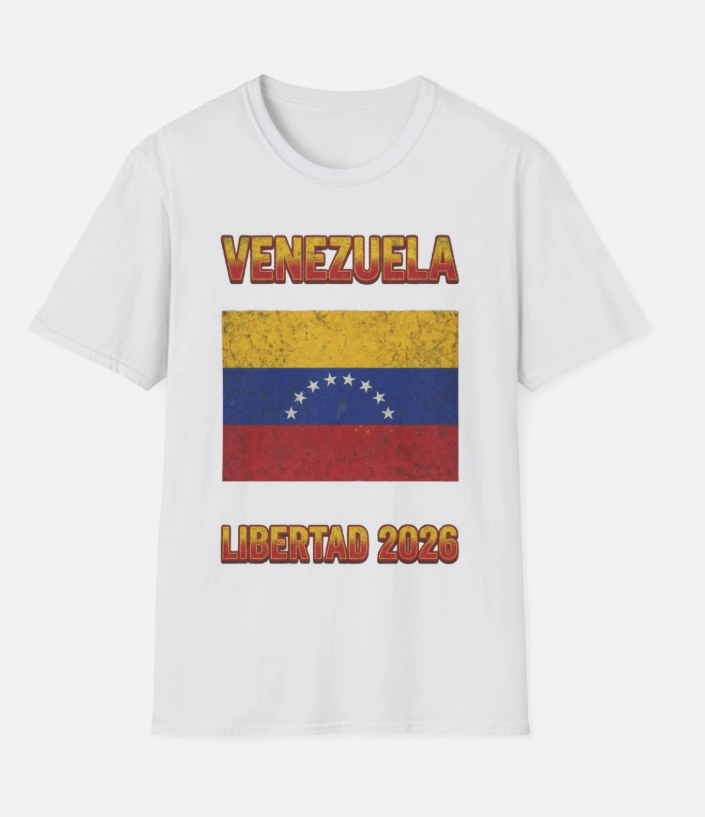 Venezuela Flag Libertad 2026 T-Shirt | Patriotic Venezuelan Tee