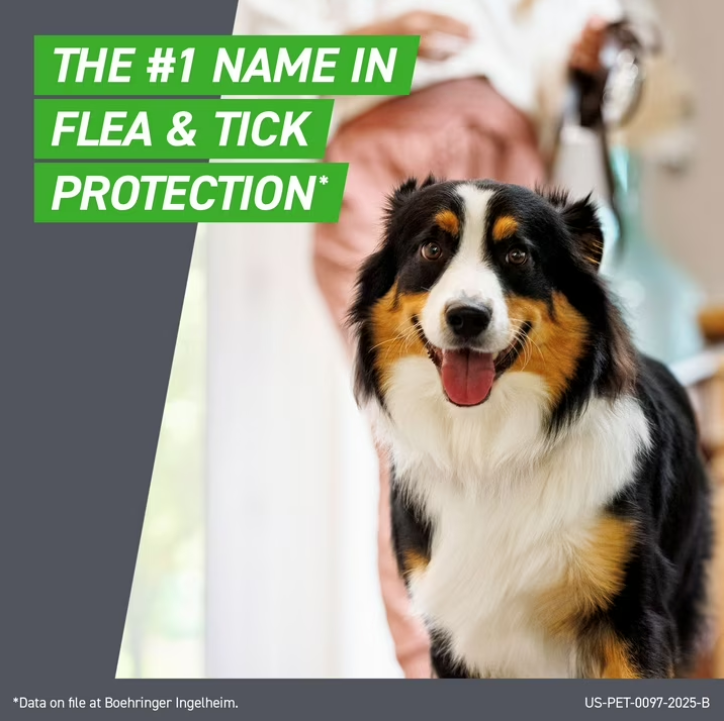 FRONTLINE Plus for Dogs Flea & Tick Large Breed Dog Spot Treatment, 45 - 88 lbs, 3 Count